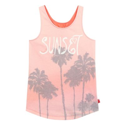 Levi's Girls' pink 'sunset' print vest
